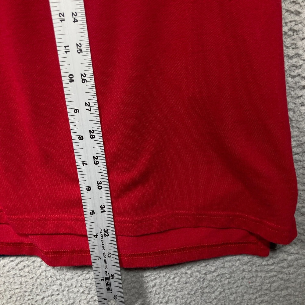 Goodfellow & Co Red Polo Shirt (with Teal & Gray Underlayers) - Picture 3 of 13